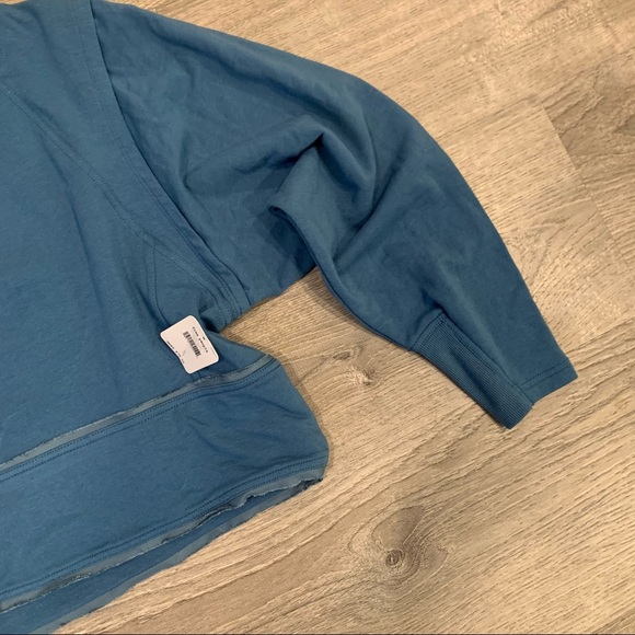 NWT Free People Where The Wind Blows Blue Pullover Sweater - Picture 5 of 5